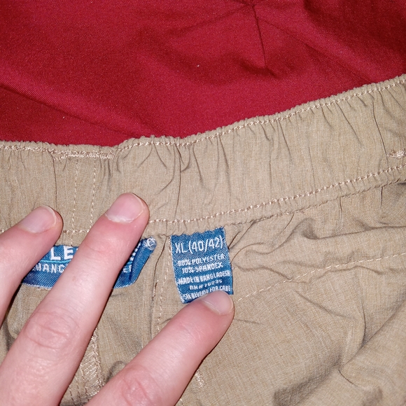 Reel Legends Convertible Pants Mens Large Khaki Zip Off Cargo Outdoor Hiking - Picture 9 of 13